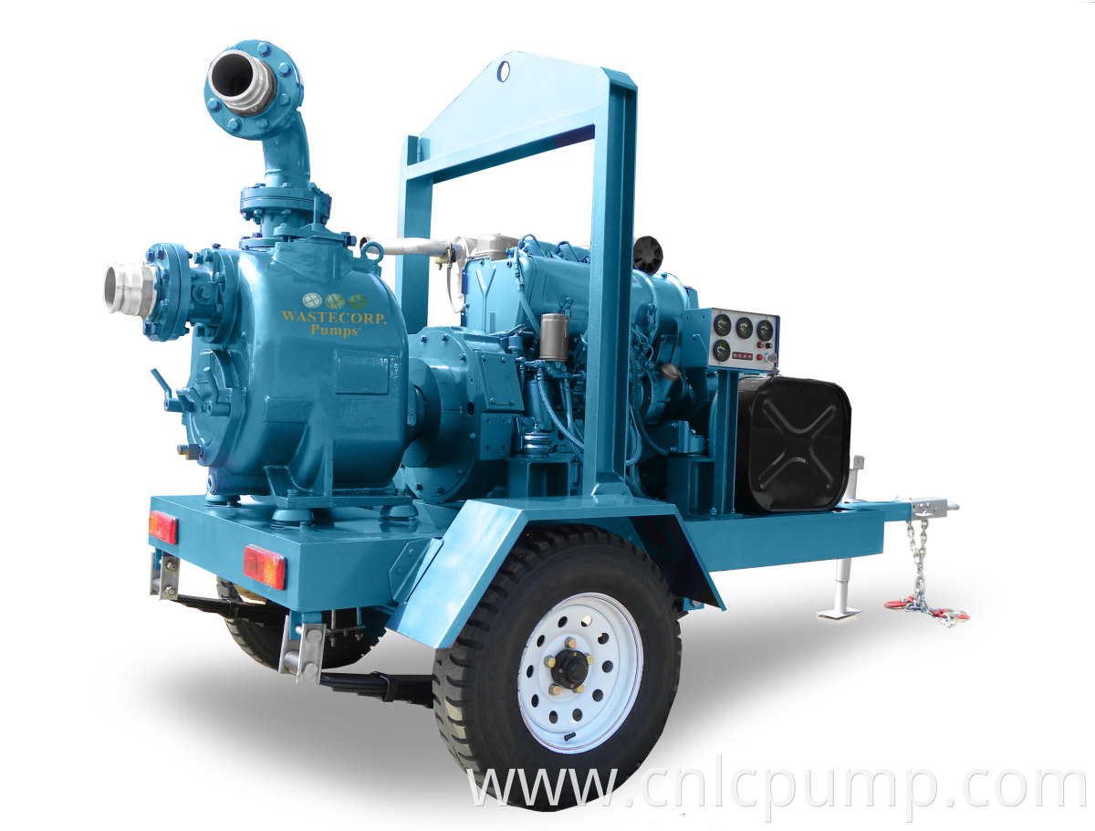 Trailer Self Priming Non-clogging Small Sewage Pump